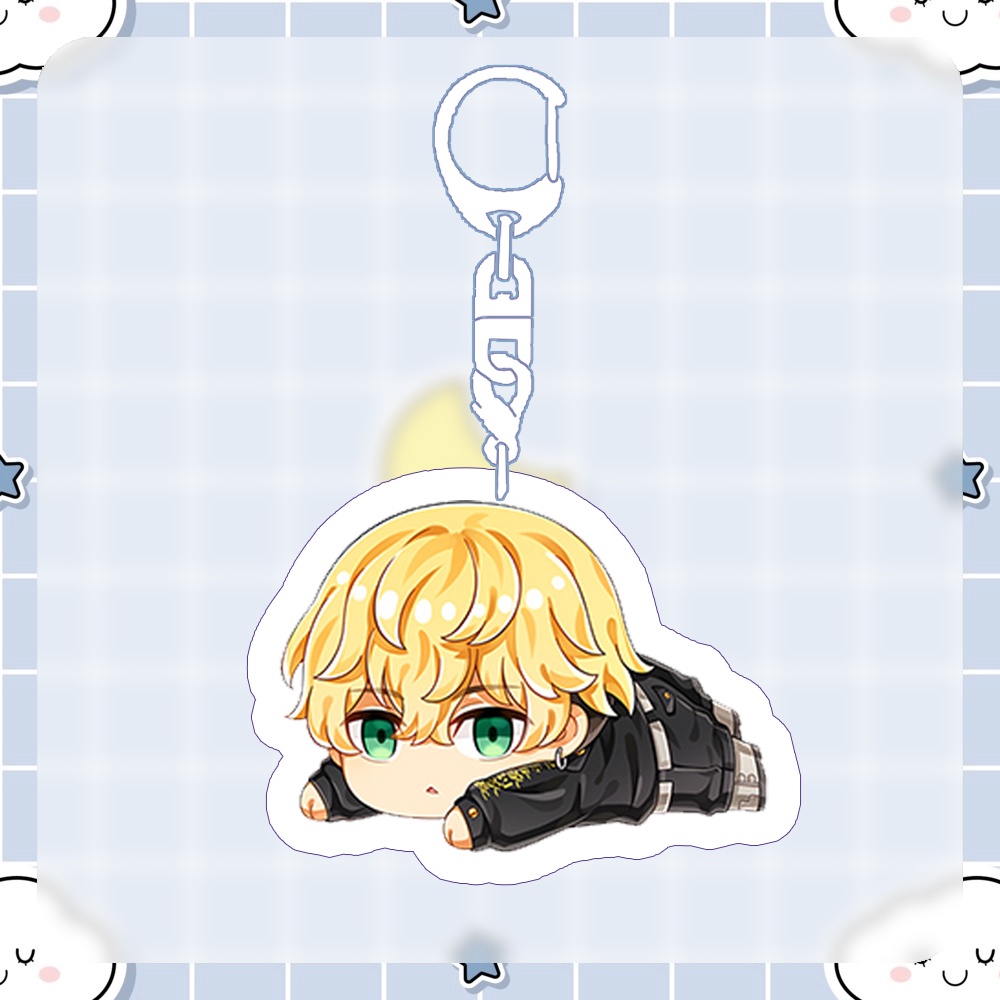 ( NẰM ) Móc khóa in hình TOKYO REVENGERS Kịch Trường Của Takemichi anime chibi Mica trong acrylic