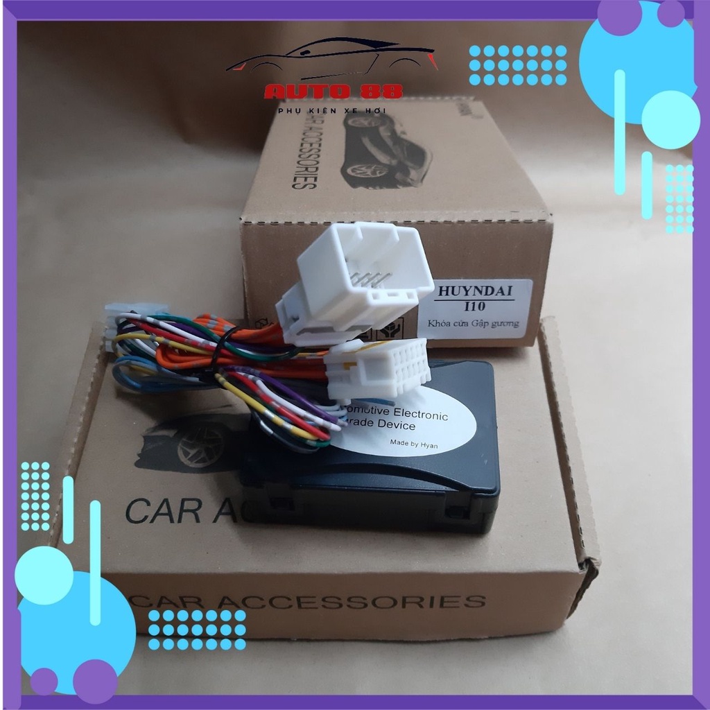 Tự động gập gương Hyundai I10 2021 cắm giắc zin Auto88.Officialstore cài đặt nhanh, có kỹ thuật viên hỗ trợ lắp đặt