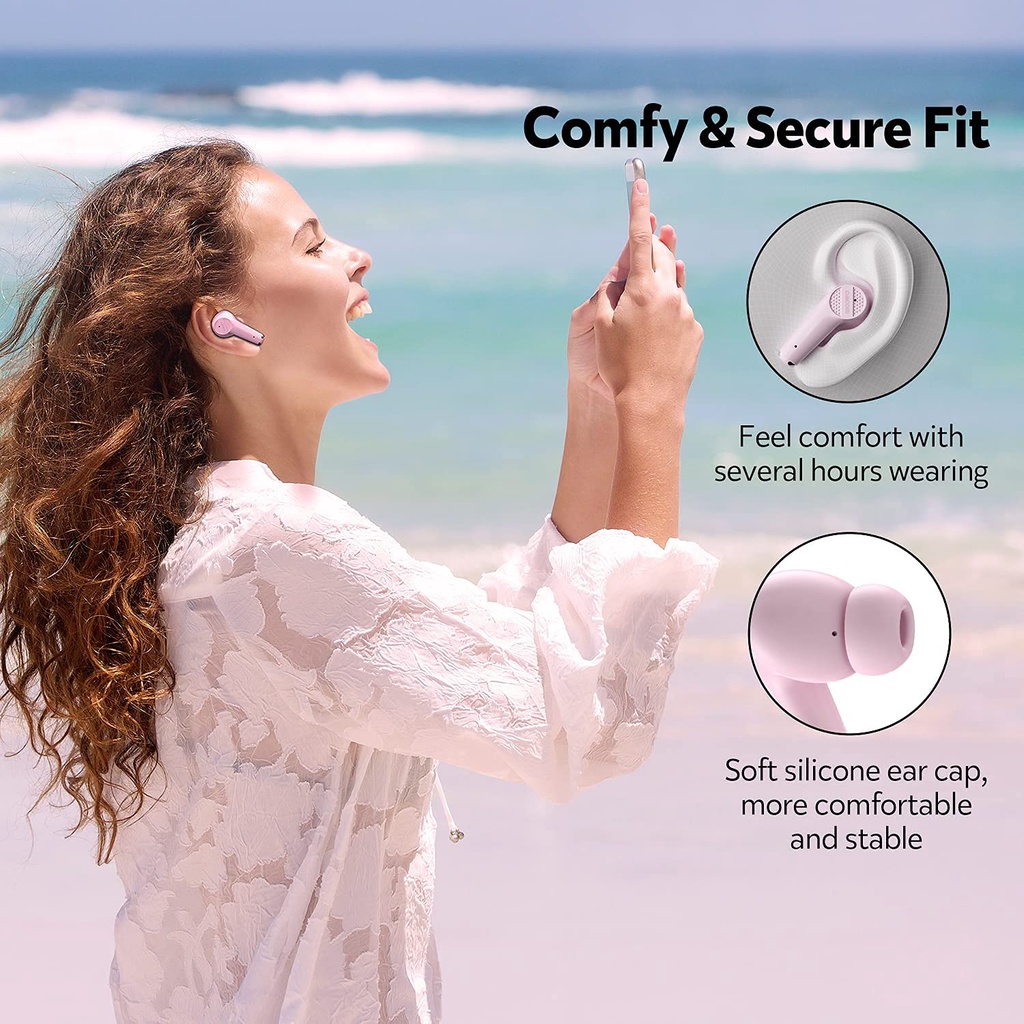 Dacom Tai Nghe Bluetooth DACOM G91 ENC Chống Ồn Kèm Mic Thoại