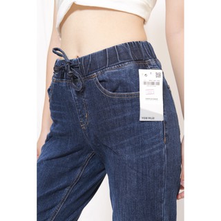 Quần Jeans Nữ Lưng Thun Cá Tính