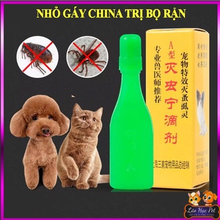 Nhỏ gáy china trị ve rận cho chó mèo