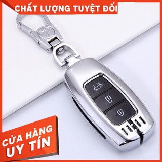 Ốp Chìa Khóa Inox Xe KONA,ACCENT 2018-SANTAFE 2020 mẫu02
