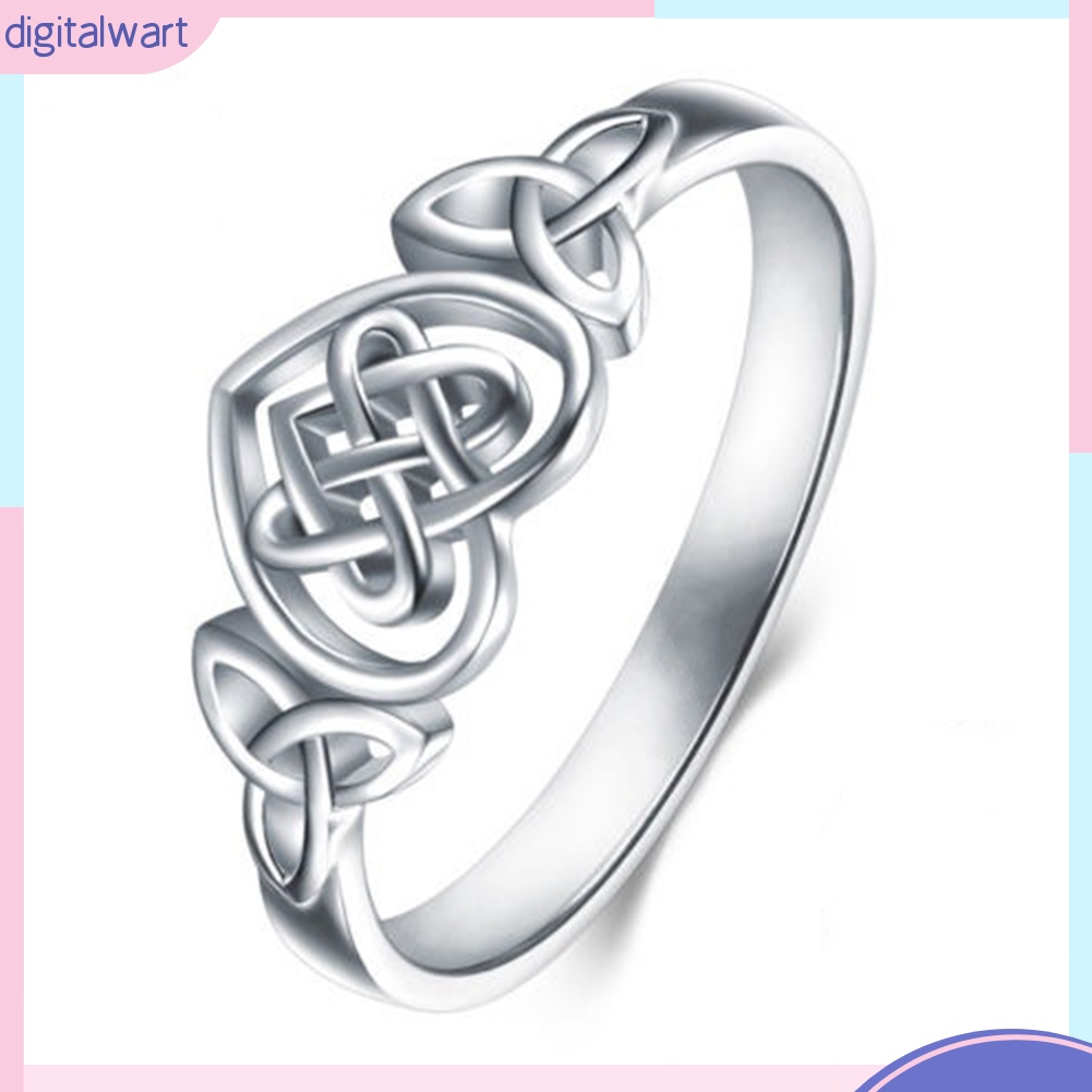 Nhẫn chạm khắc lỗ hình nút thắt thời trang nữ tính
