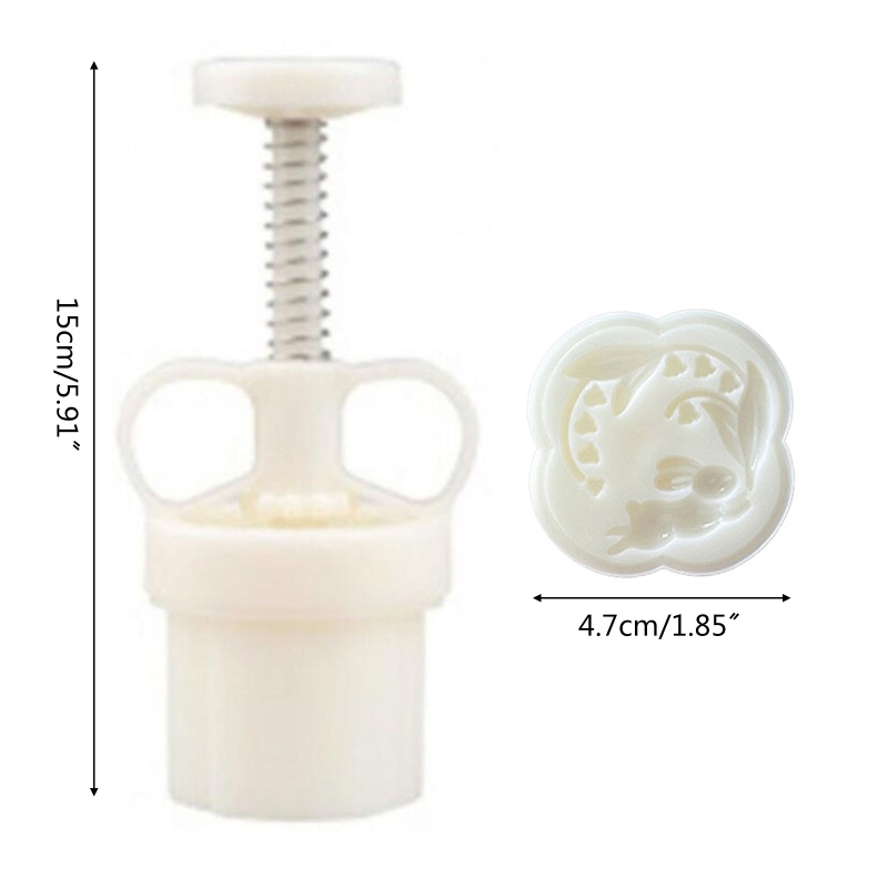 Khuôn Làm Bánh Trung Thu Hình Thỏ Và Hoa