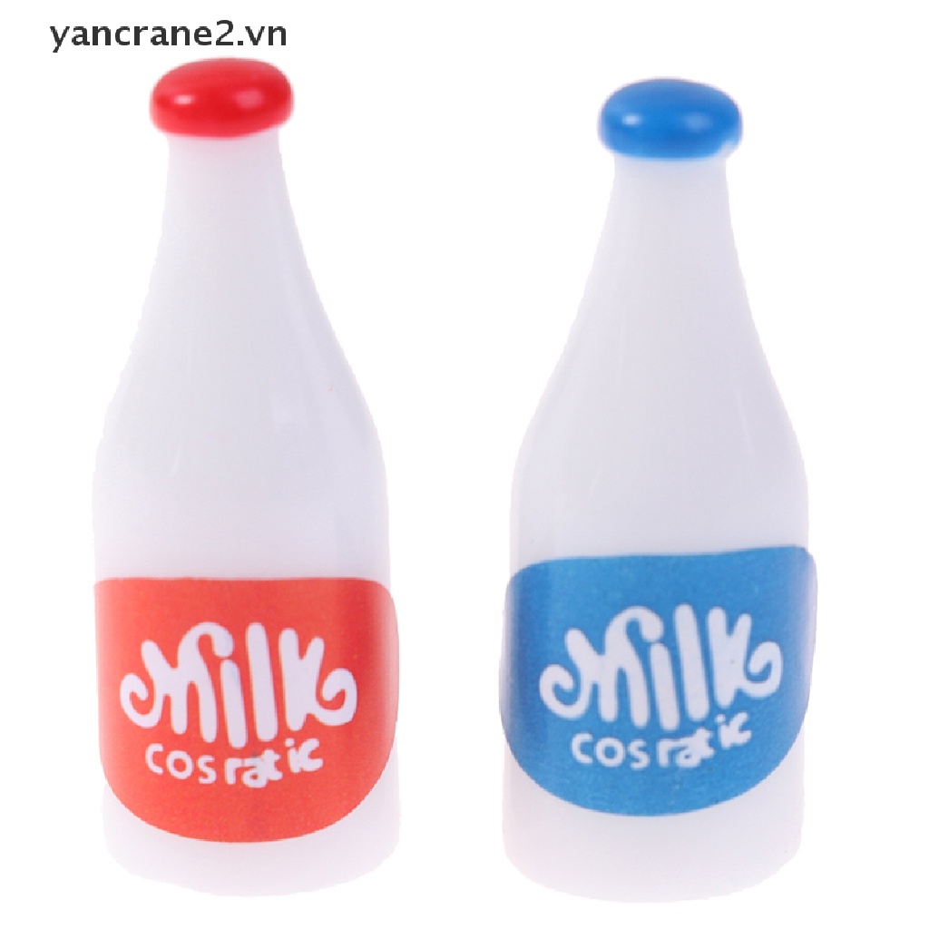 Bộ 4 Mô Hình Bình Sữa Thu Nhỏ Tỉ Lệ 1 / 12 Trang Trí Nhà Búp Bê