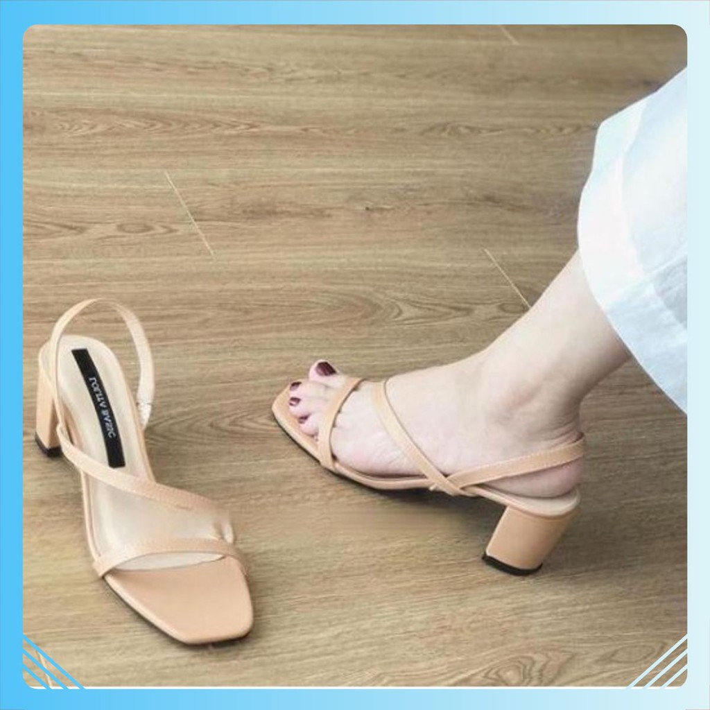 Giày sandal mã BBS2 gót cao 5P hàng đẹp siêu sang