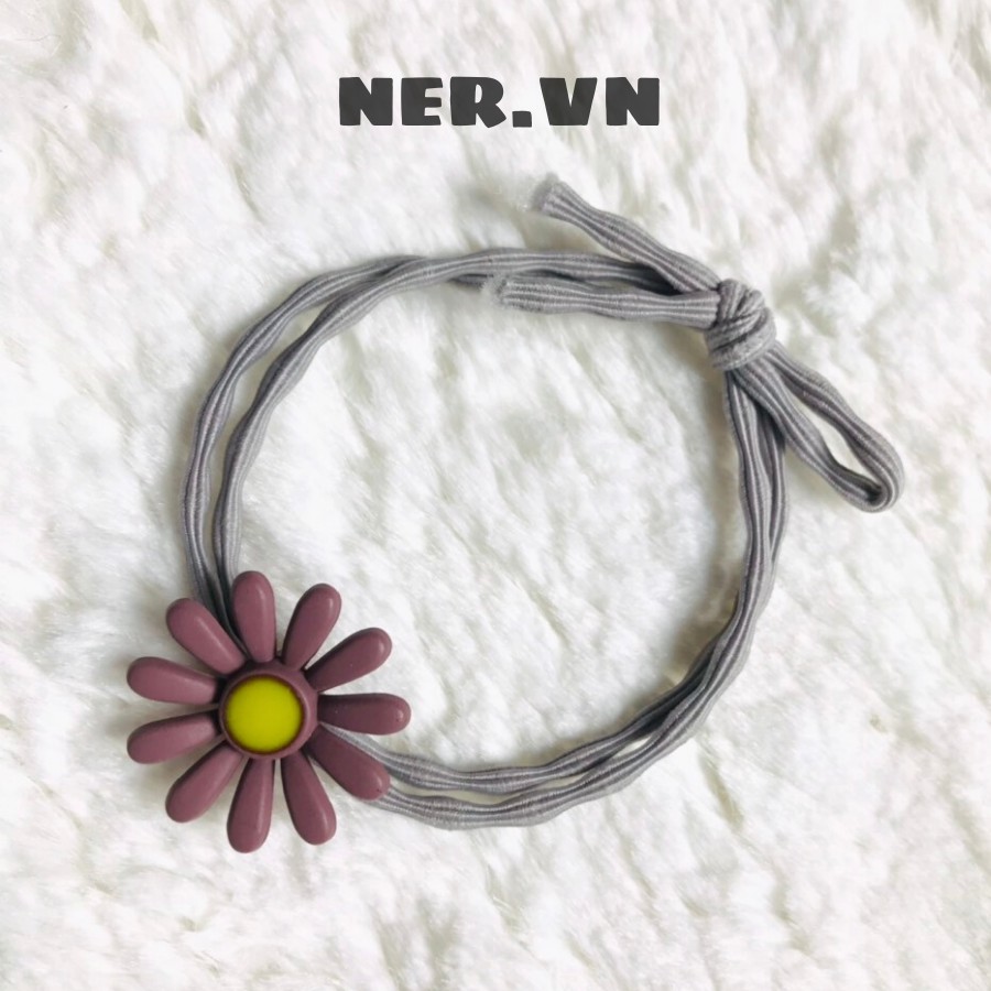 Dây Cột Tóc Hoa Cúc 1k bền đẹp xinh xắn phong cách Hàn Quốc - NER- 2021