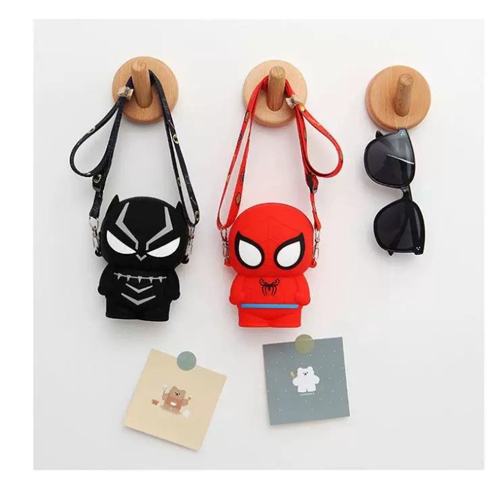 Túi Đeo Chéo Silicon Hình Siêu Anh Hùng Cho Bé Trai