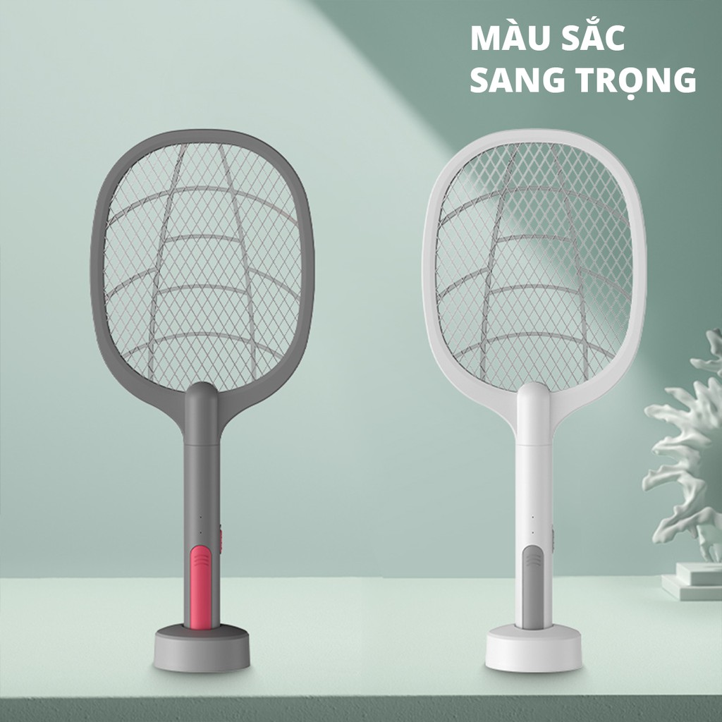 Vợt Muỗi Điện Kiêm Đèn Bắt Muỗi 2 Trong 1 1200mah - Điện Thế Bề Mặt Lưới 3000V - Bảo Hành 6 tháng - 1 đổi 1 DWP001
