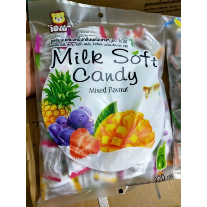 kẹo dẻo trái cây mlik soft candy thái lan