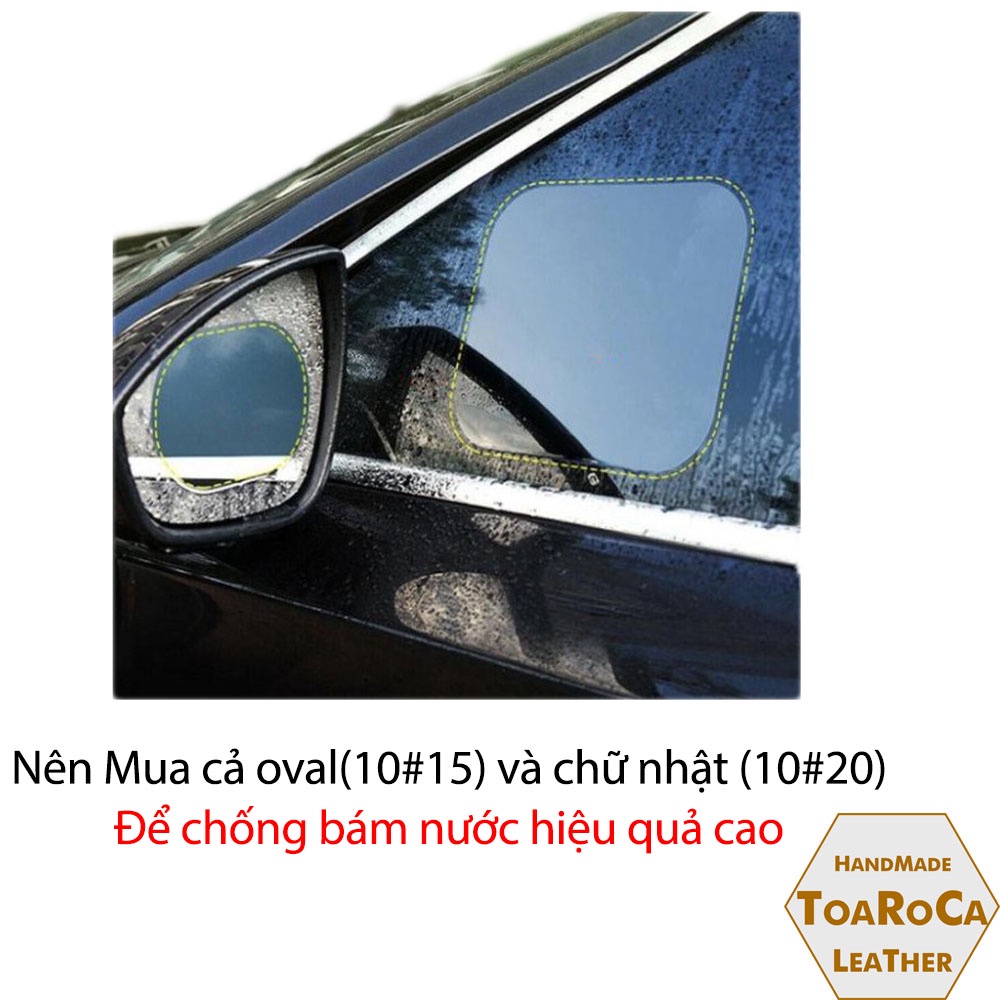 Miếng dán gương chống bám nước chiếu hậu ô tô