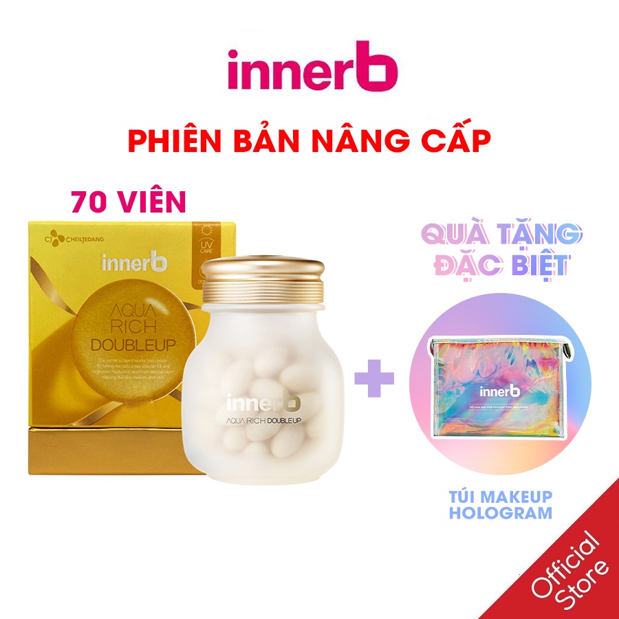 [PHIÊN BẢN NÂNG CẤP] Viên Uống Cấp Nước Và Collagen InnerB Aqua Rich Double Up 70 viên