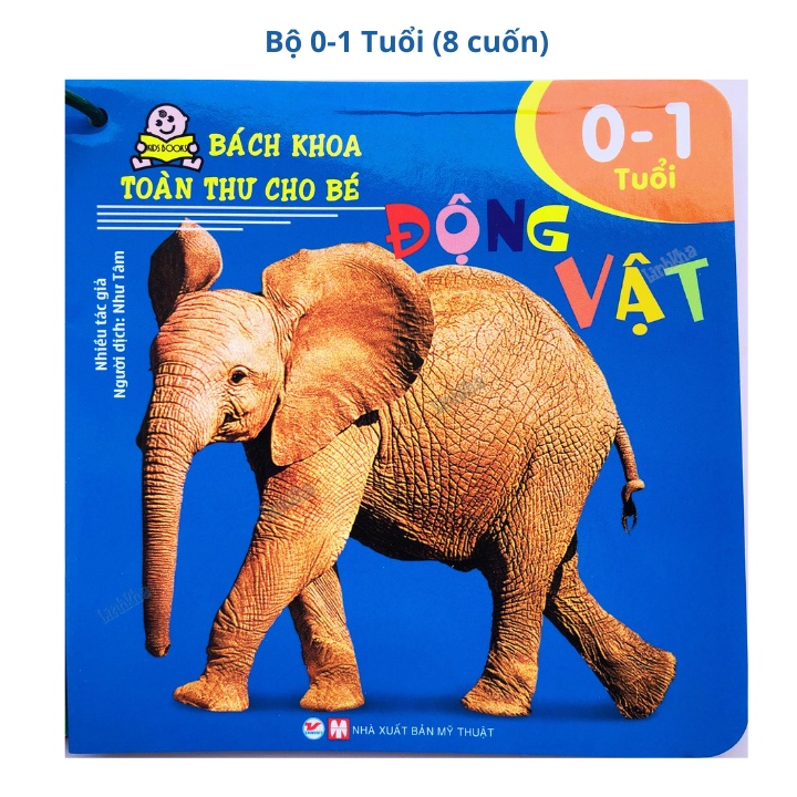 Sách Bách Khoa Toàn Thư -Cho Trẻ 0 1 Tuổi - Dạng Tập Mỏng Xâu Khoen Cho Các Bé Nhỏ - Tân Việt