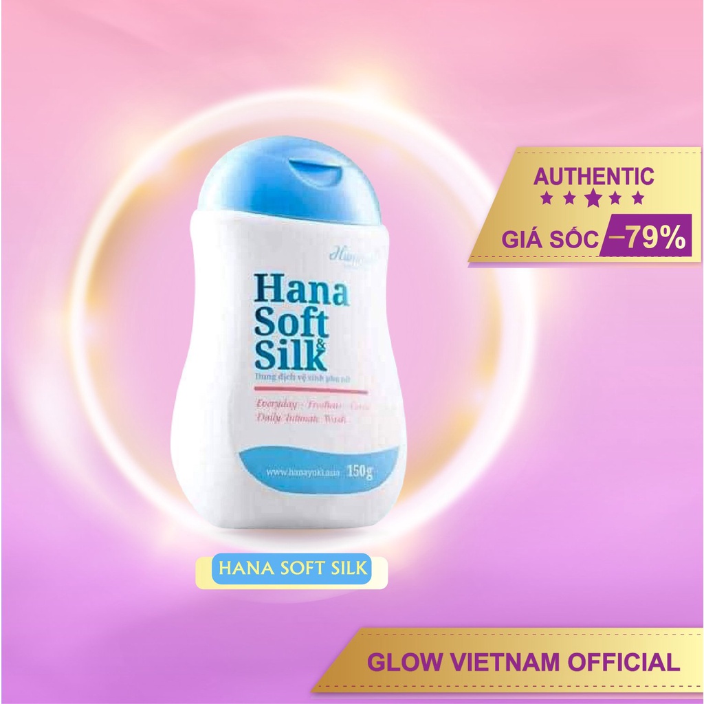 Set sỉ 2 dung dịch vệ sinh vùng kín nam nữ Hanayuki chính hãng xanh Hana Soft Silk và hồng VB Soft Silk