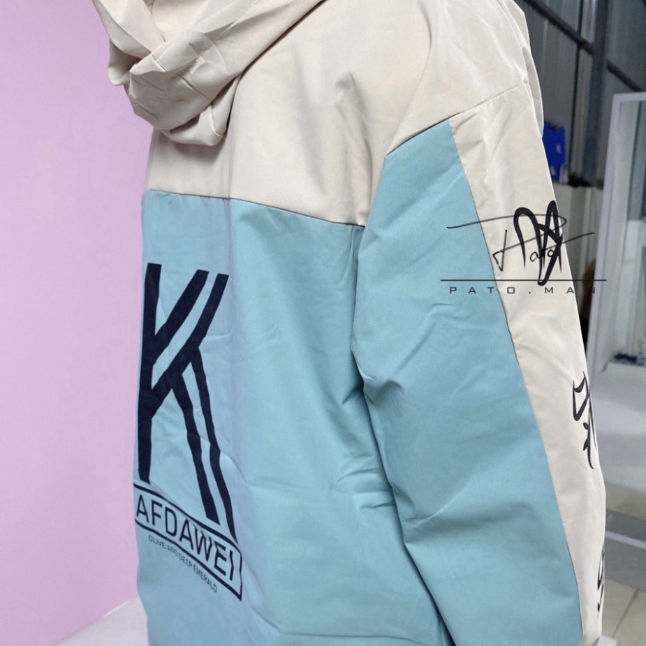 Áo khoác gió nữ, chất gió tráng bạc chống nước, cản gió,áo gió 2 lớp pato man phong cách hàn quốc unisex PATO MAN