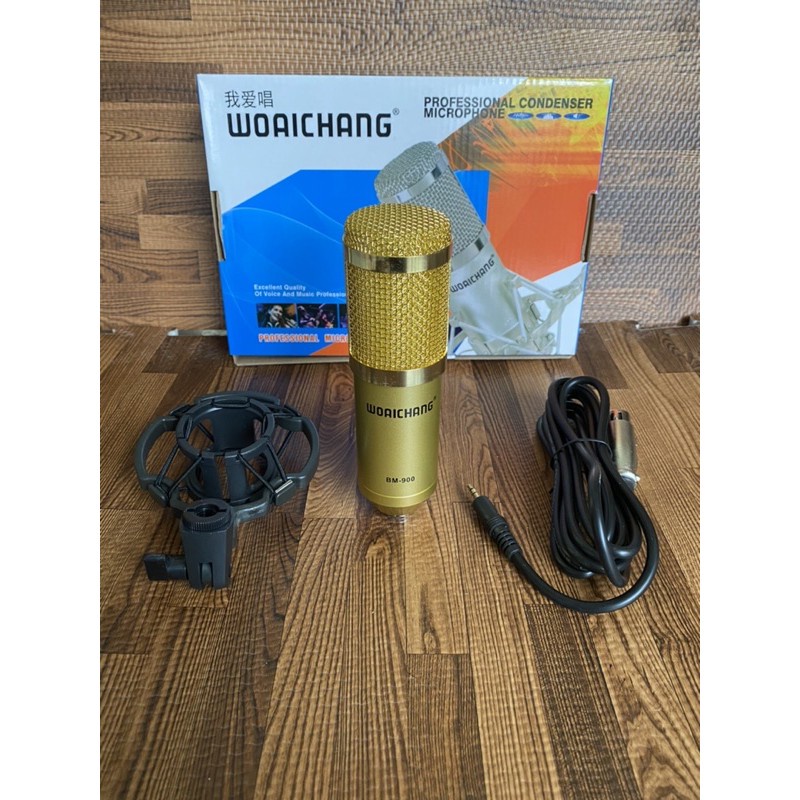 Mic Thu Âm Micro Livestream Trọn Bộ Sound card V8S+ & Mic BM900 có bluetooth cùng pin sạc - hát thu âm, karaoke