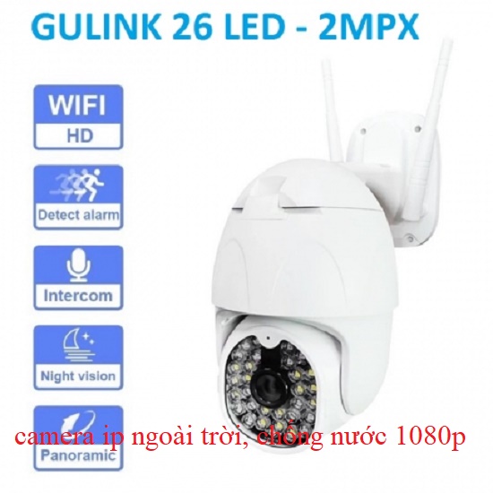 Camera ngoài trời GULINK GLT 926 ( 26LED ) 2MPX Góc rộng Siêu nét.