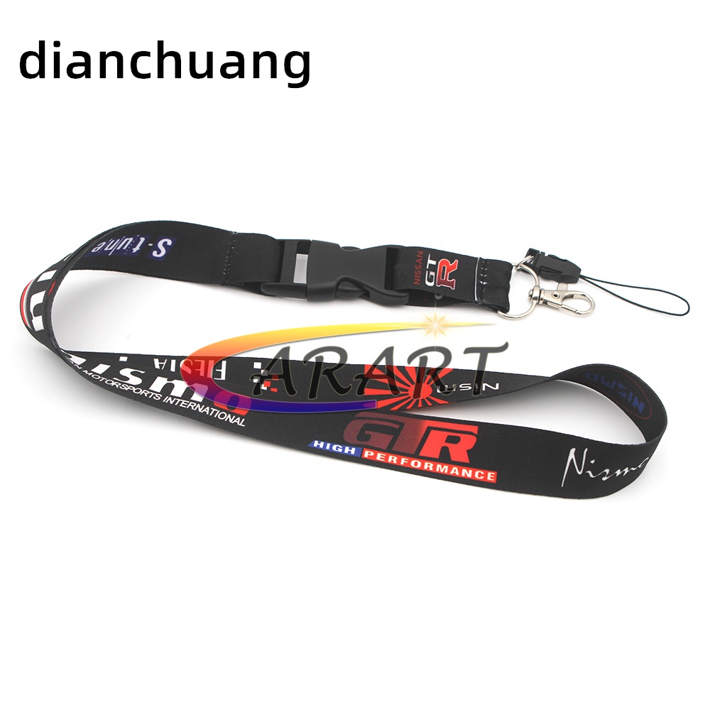 Nismo GTR Phong Cách Dài Móc Khóa Dây Đeo Cổ Tự Động Tái Trang Bị Đua Chìa Khóa ID Giá Đỡ Vòng Điện Thoại Di Động Cho Xe Nissan Loại Cho 1 Chiếc