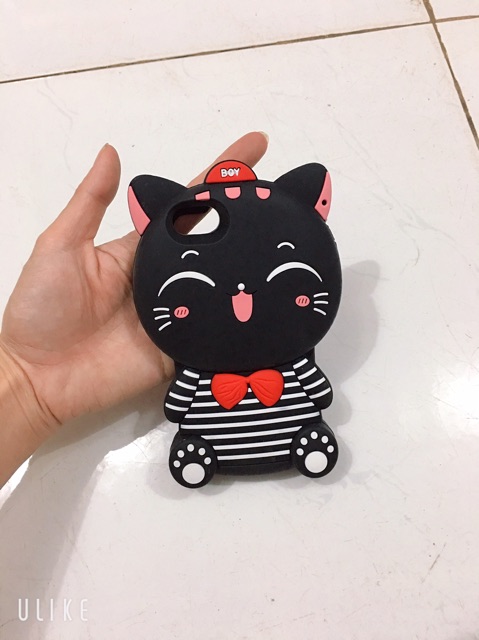 Ốp Cao Su Mèo Ip 6Plus,6SPlus