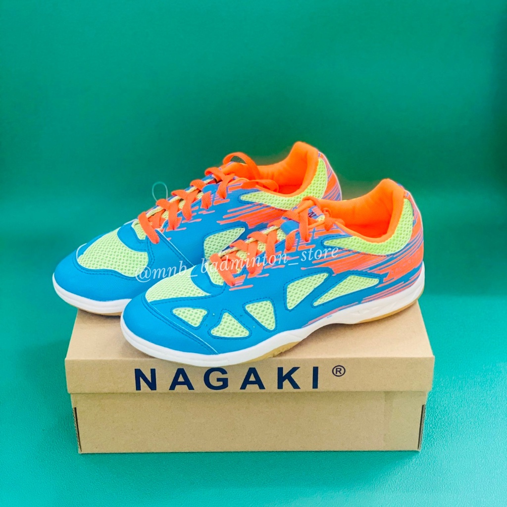 Giày cầu lông Nam Nữ cao cấp chính hãng NAGAKI, êm chân, đế chống trơn trượt, màu sắc trẻ trung, bắt mắt, giá cực tốt