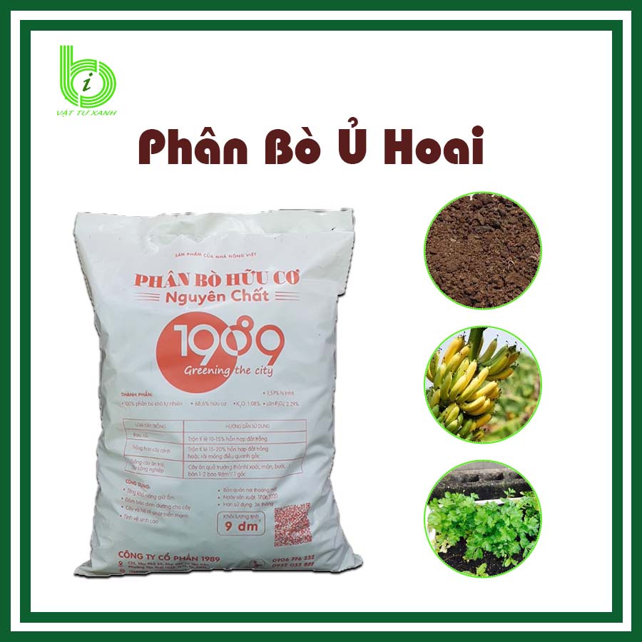 Phân Bò Khô - Phân Bò Ủ Hoai Mục Đã Qua Xử Lý Trồng Rau, Hoa kiểng, Cây Trong Nhà | Vật Tư Xanh Bảo An