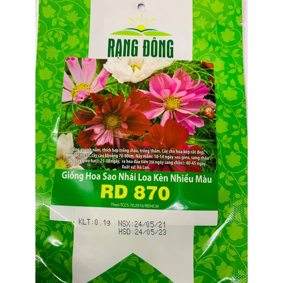 Hạt giống hoa sao nhái loa kèn - cánh bướm mix màu (đỏ, hồng, trắng) đẹp tỷ lệ nảy mầm cao dễ trồng 0.1gr RD870