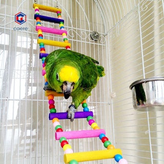 Caere Thú Cưng Parakeet Xoay Leo Thang Cầu Đứng Vẹt Chim Đồ Chơi Treo Trang Trí