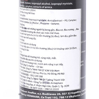 Bình xịt lạnh giảm đau Chillit 250ml