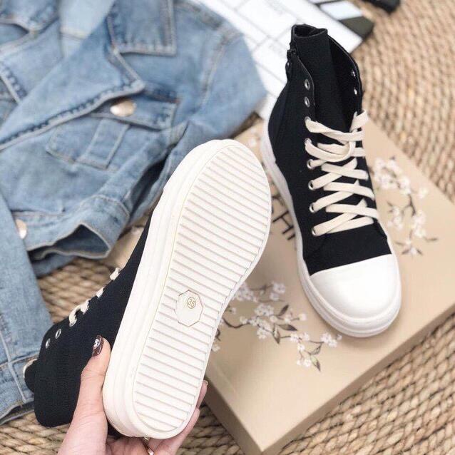 [ giá rẻ bất ngờ ] Rick Owen ❤️ Deal sốc ❤️ Giày rick owen cổ cao đế thơm Full box + full bill + tặng tất khử mùi