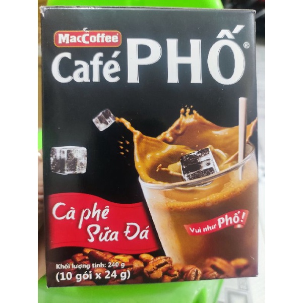 Cà phê PHỐ sữa đá hộp 10 gói*24g | BigBuy360 - bigbuy360.vn