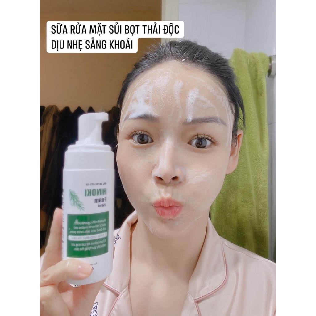 Sữa rửa mặt tạo bọt thảo mộc HINOKO