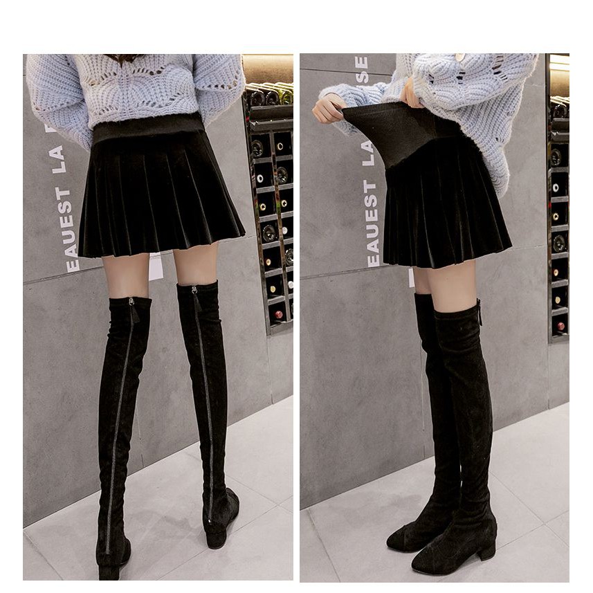 Chân Váy Ngắn Xếp Ly Thời Trang Thu Đông Cho Phụ Nữ Mang Thai | BigBuy360 - bigbuy360.vn