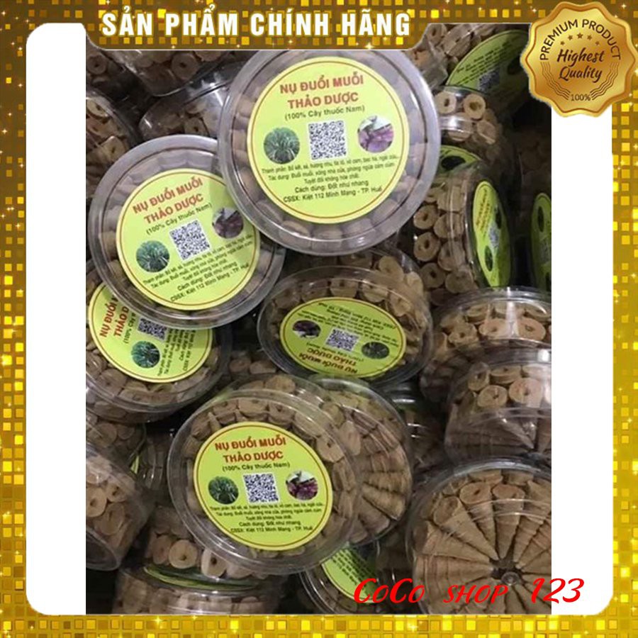 01 HỘP NỤ ĐUỔI MUỖI thành phần 100% cây THẢO DƯỢC - GIẤY TỜ PHÁP LÝ ĐẦY ĐỦ - CHĂM SÓC SỨC KHOẺ GIA ĐÌNH BẠN