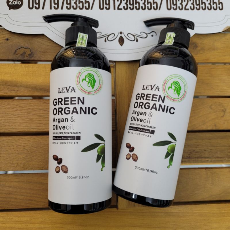 Dầu gội xả dưỡng ẩm  phục hồi Green Organic hương nước hoa 500ml