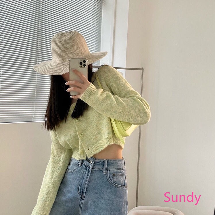 Áo Cardigan Dệt Kim Tay Dài Phong Cách Thời Trang Hàn Quốc Dành Cho Nữ