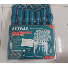 ĐỒ NGHỀ TOTAL Bộ 26 tua vít dẹp, bake, sao, vuông THTDC252601 &lt; HÀNG CHÍNH HÃNG &gt;