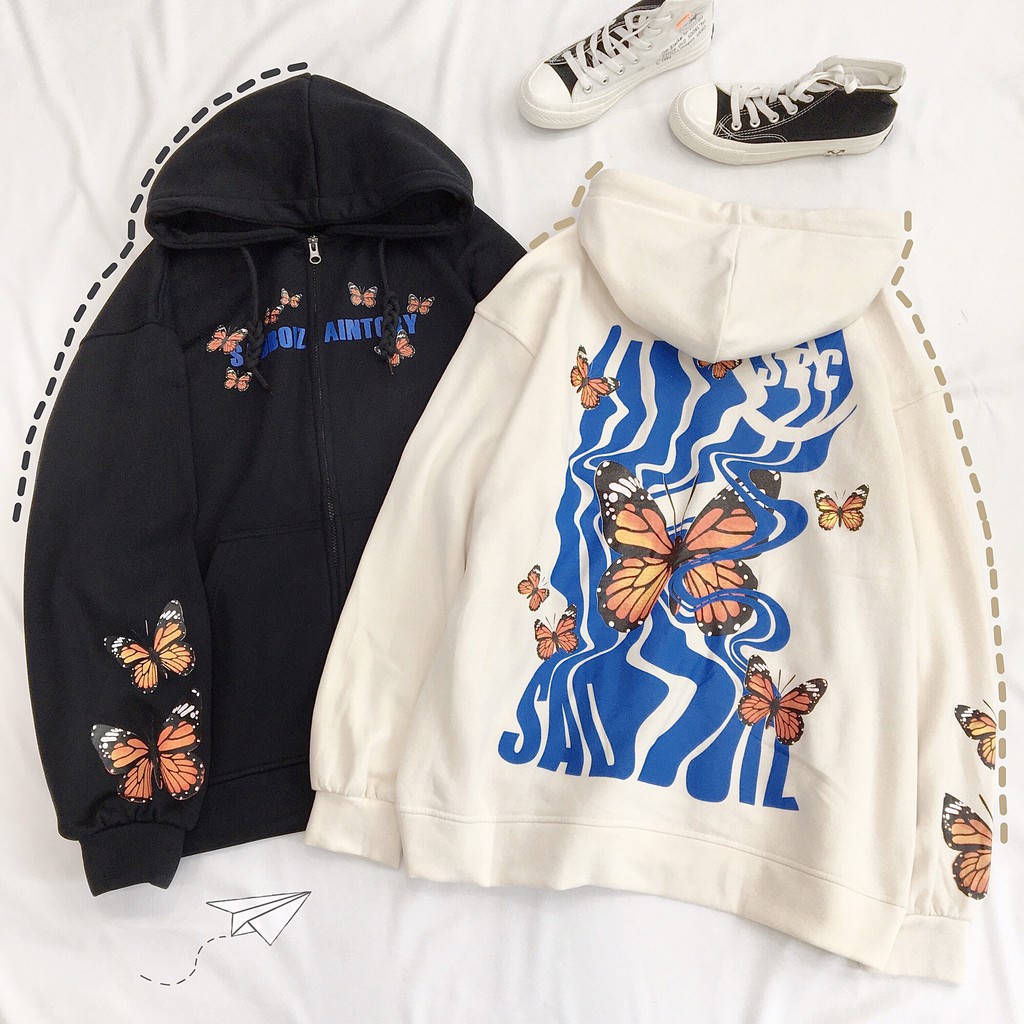 Áo Khoác Hoodie Dây Kéo Form Rộng POXY Ulzzang (ẢNH THẬT) | BigBuy360 - bigbuy360.vn