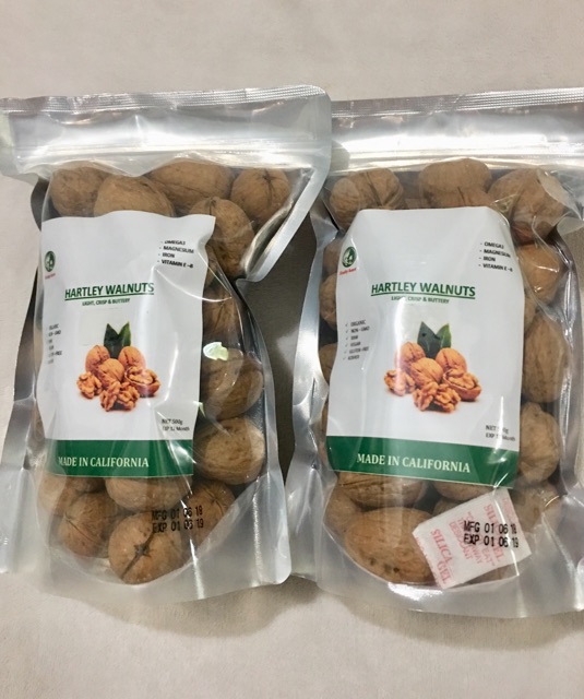 500g Quả óc chó Hartley nhập khẩu Mỹ date mới