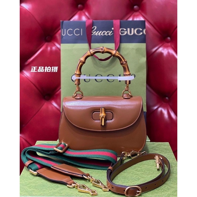 🌷 Túi GU CCIIII Mini Bamboo 1947 mẫu moi nhà Gờ Gờ (đang on web) sz21cm full box to da thiệt,quai trúc thiệt