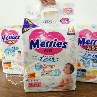[HÀ NỘI] Bỉm MERRIES Nhật nội địa thêm miếng Dán S88 , M68 , Dán L58 , Quần M64 , Quần L50, Quần XL44 [Hàng có sẵn]