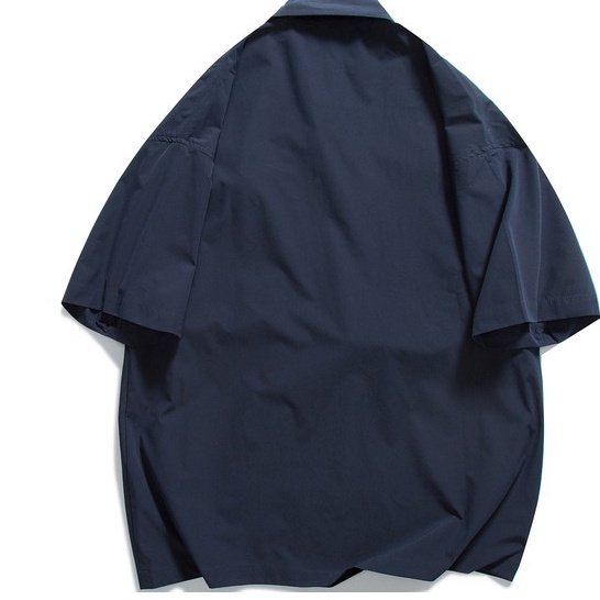 Áo Sơ Mi Ngắn Tay Form Rộng Phong Cách Retro Thời Trang Cho Nam simple fashion áo nam đẹp Hàn Quốc áo nam tay lỡ áo sơ mi nam ngắn tay