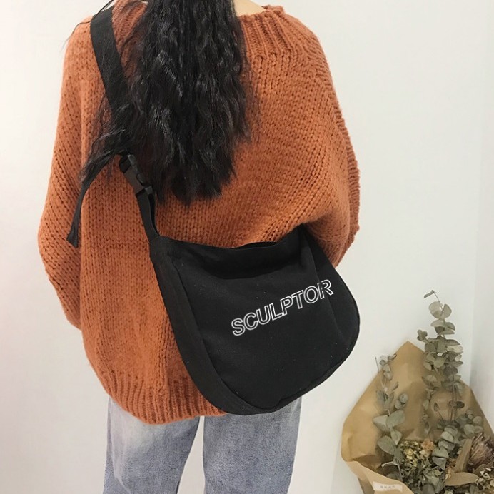 Túi đeo chéo vải canvas Sculptor phong cách unisex hiện đại | BigBuy360 - bigbuy360.vn