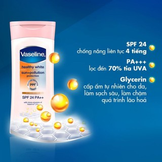 HOT HOT Dưỡng thể vaseline SPF 24 PA++