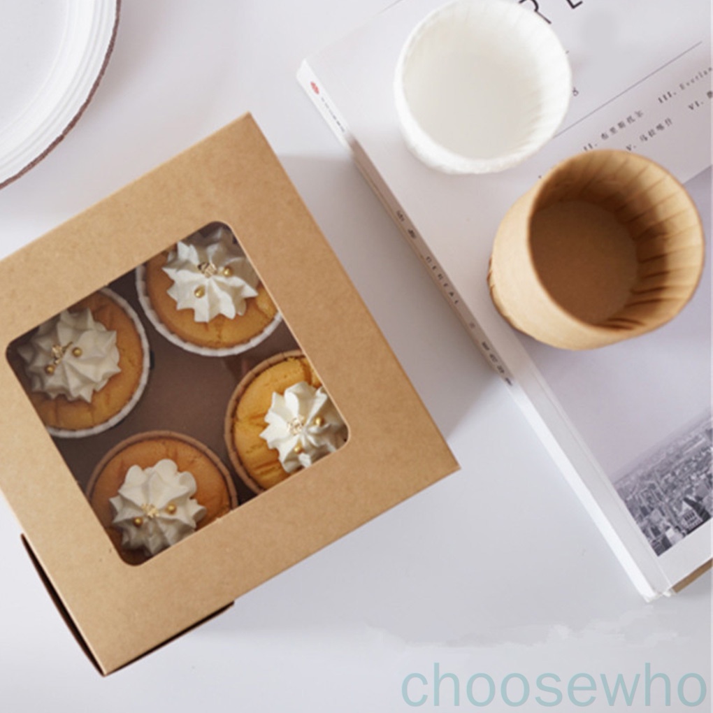 Cốc giấy hình tròn màu trắng chịu nhiệt dùng làm bánh cupcake