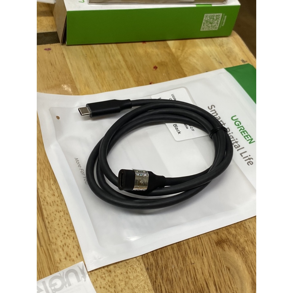 Cáp nối dài USB Type-C 3.1 GEN2 (Male/Female) hỗ trợ 4k@60hz dài 1m Ugreen 10387 cao cấp