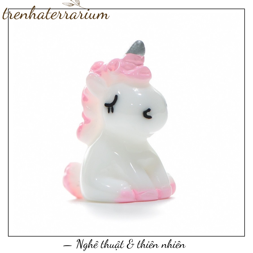 Tiểu cảnh kỳ lân nhỏ đáng yêu tràn trí vi cảnh, terrarium