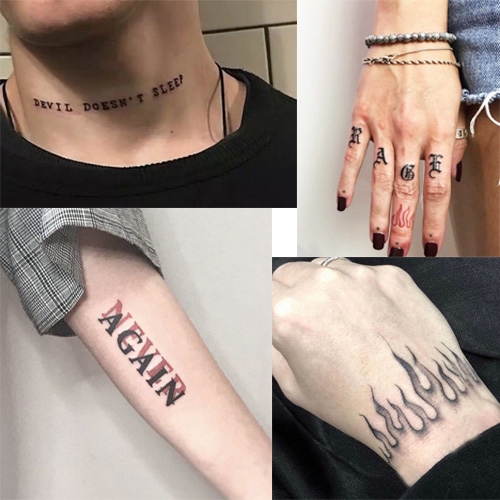 hình xăm dán chống thấm nước