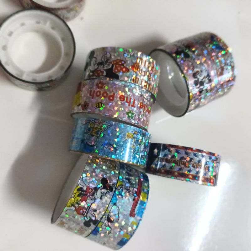 set 2 cuộn băng keo hoạt hình dán trang trí thủ công