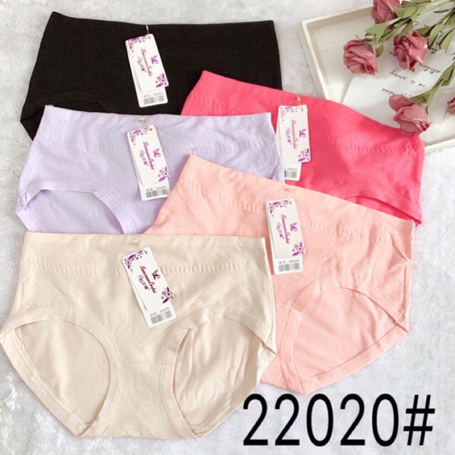 Quần lót cạp cao thông hơi vải cotton 20220