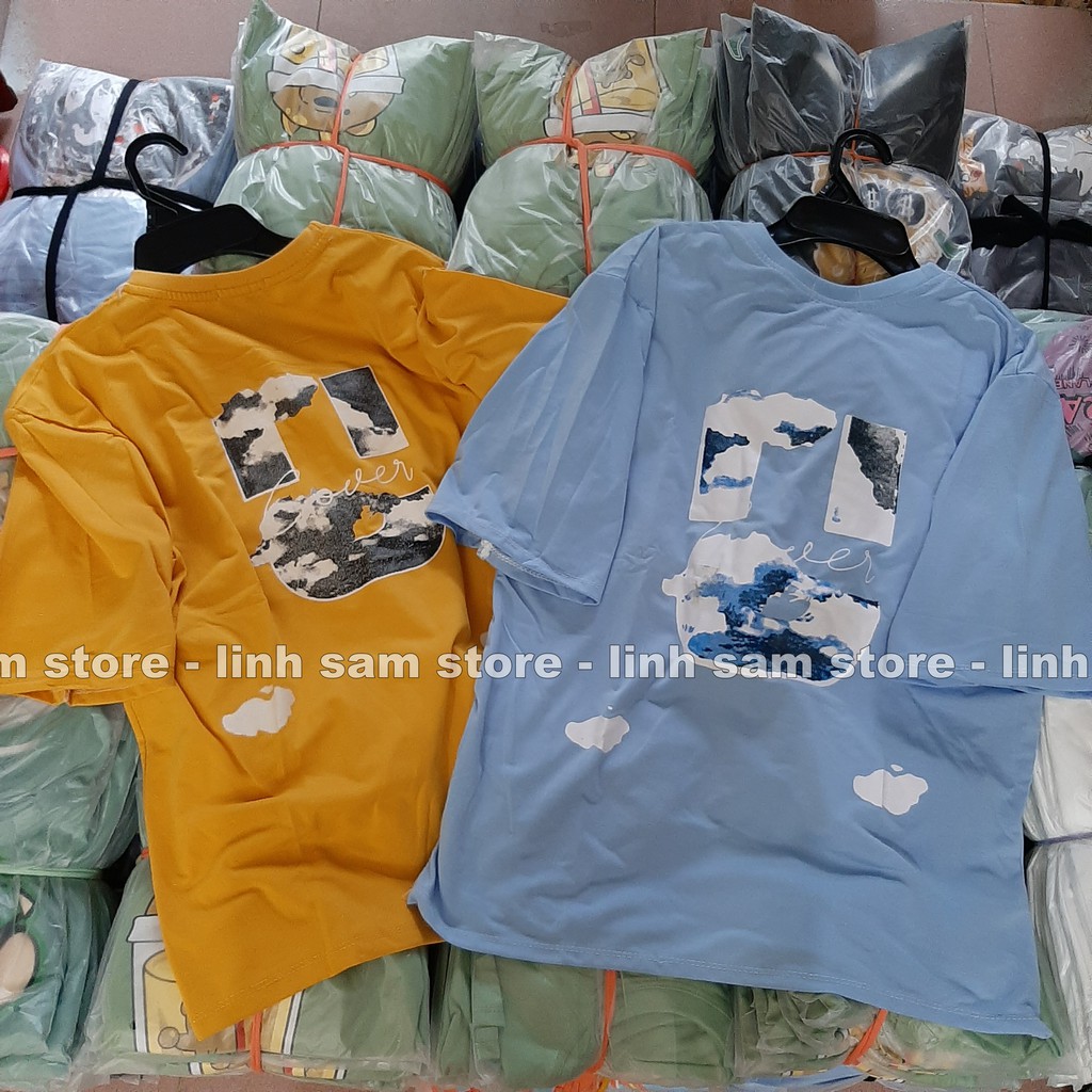 Áo thun nữ tay lỡ freesize phông form rộng Unisex, mặc cặp, nhóm, lớp chữ U hình MÂY, Free Dom Lover uncover | BigBuy360 - bigbuy360.vn